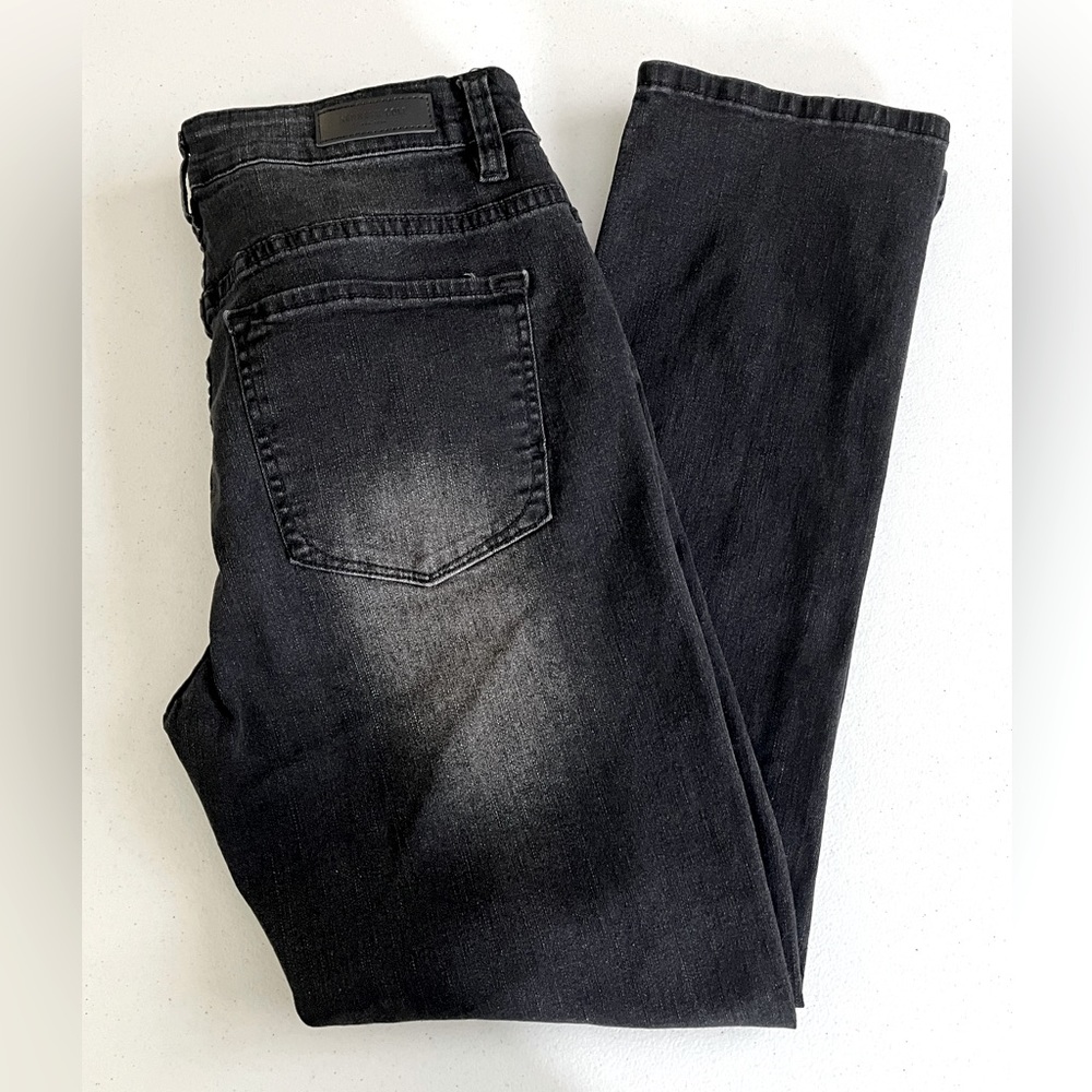 Kenneth Cole mens black slim fit stretch jeans 34x30